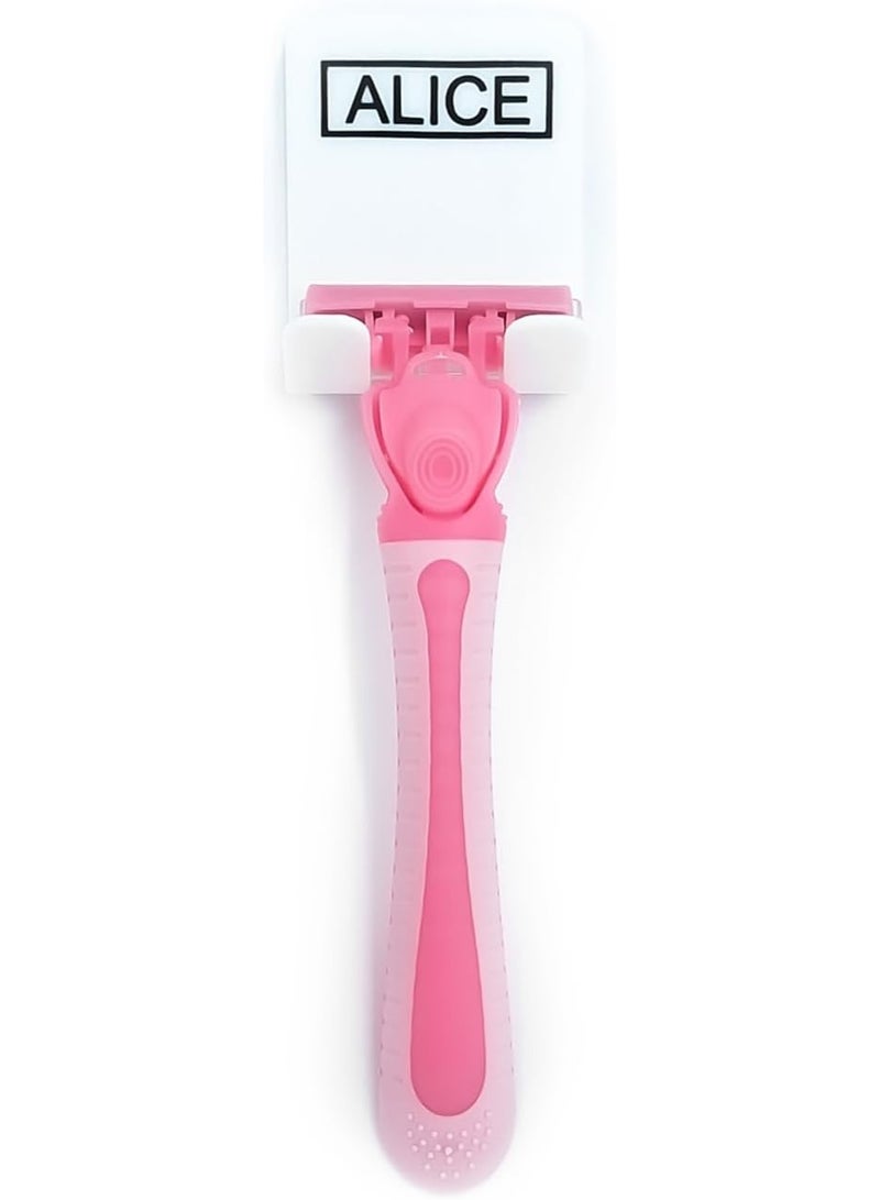 أليس مجموعة من 3 شفرات حلاقة، للعناية بالوجه والجسم، للنساء، تأتي مع حامل وشفرتين للحامل - Image 5